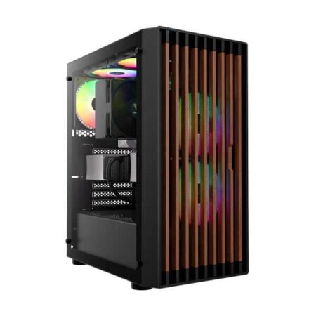 Gamdias Aura GC4 ARGB Atx Mid Tower Cabinet (Black) (AURA-GC4-ARGB-BLACK)
