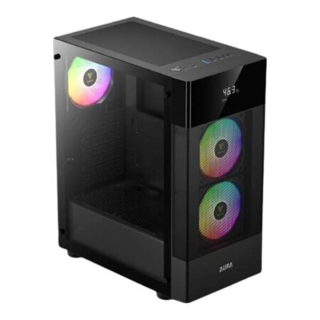 Gamdias Aura GC5 ARGB Atx Mid Tower Cabinet (Black) (AURA-GC5-ARGB-BLACK) (Copy)